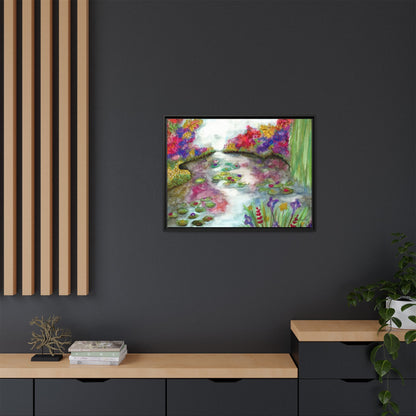 Floral Summer Pond Framed Wall Art
