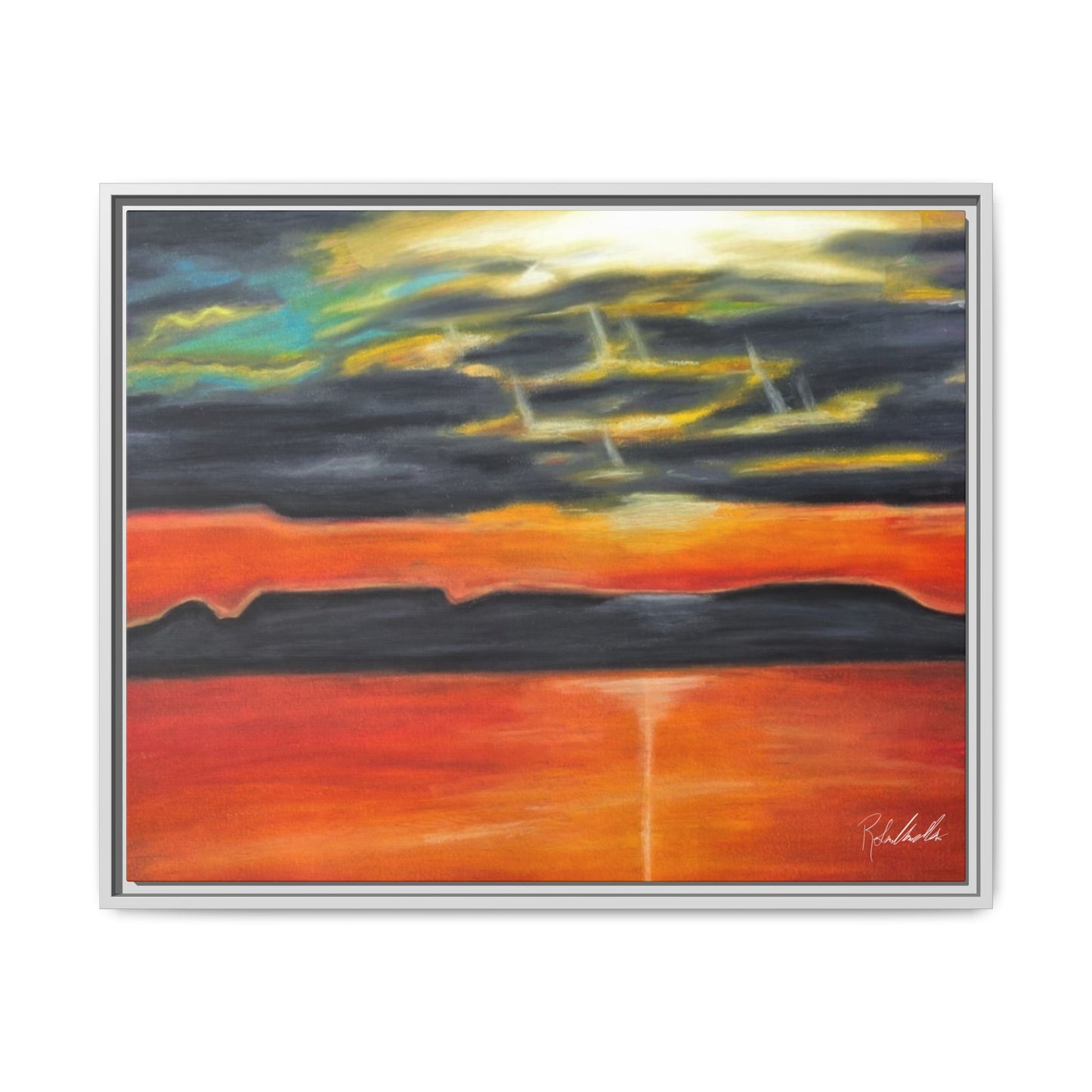 Sleeping Giant at Sunset Framed Wall Art