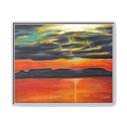 Sleeping Giant at Sunset Framed Wall Art