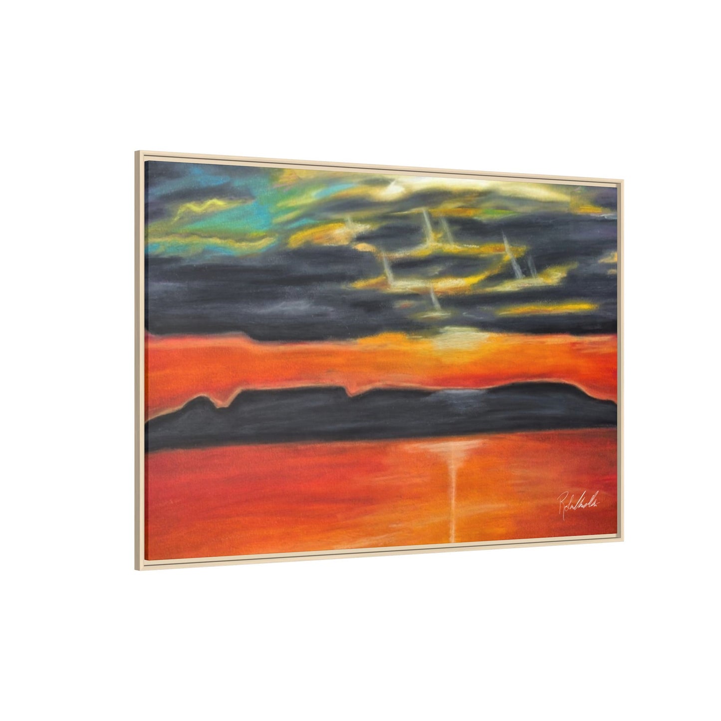 Sleeping Giant at Sunset Framed Wall Art