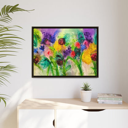 Abstract Flowers Framed Wall Art