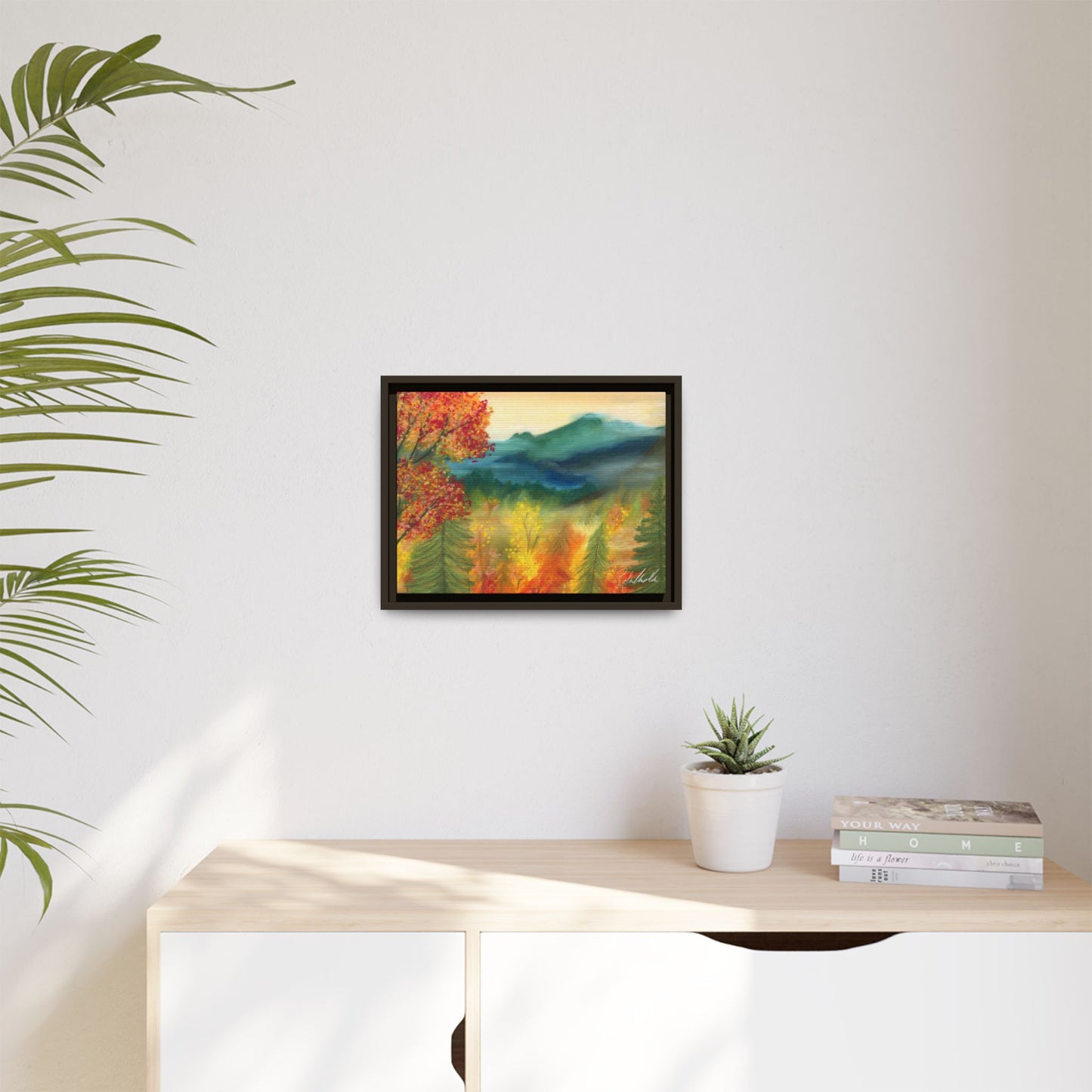 Fall Mountains Framed Wall Art
