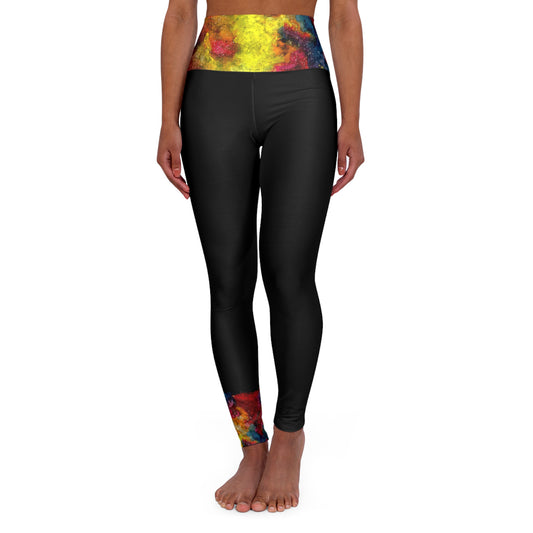 Sunset Clouds Galaxy High Waisted Yoga Leggings (AOP)