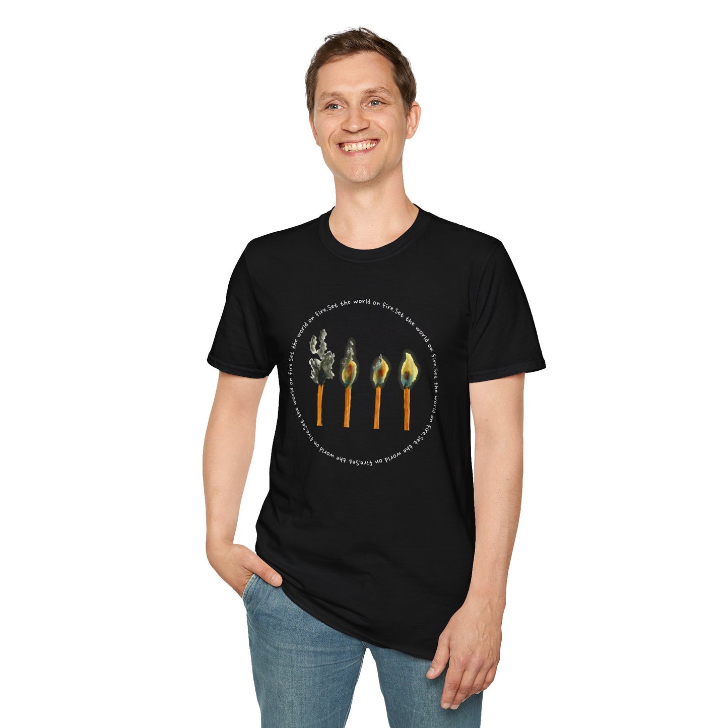 Light the World on Fire Unisex Softstyle T-Shirt