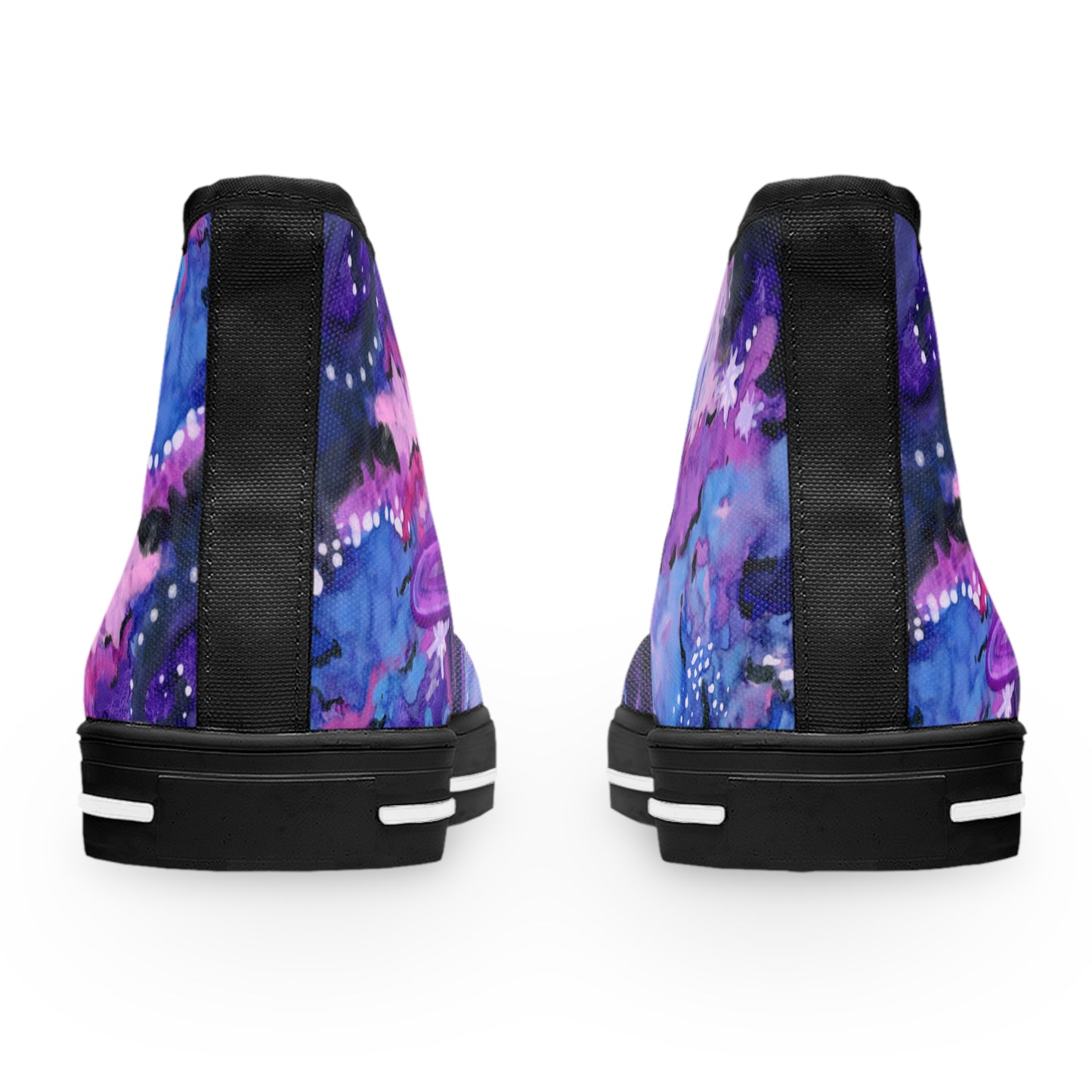 Purple Galaxy Unisex Classic High Top Sneakers