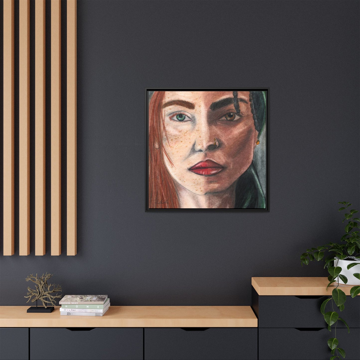 Beyond Race Woman Framed Wall Art