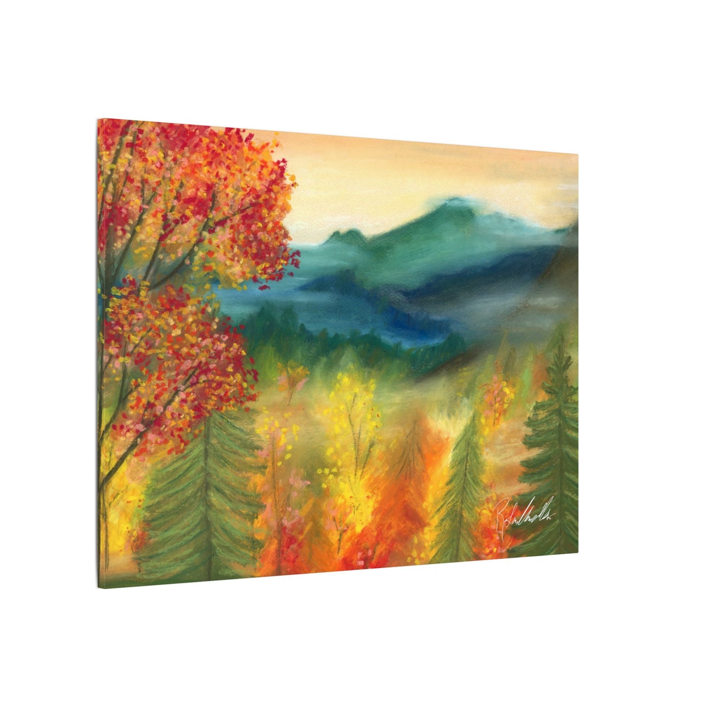 Fall Mountains Canvas Gallery Wrap