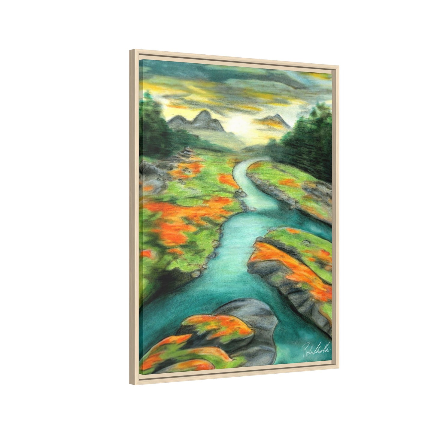 Mountain Stream Framed Wall Art