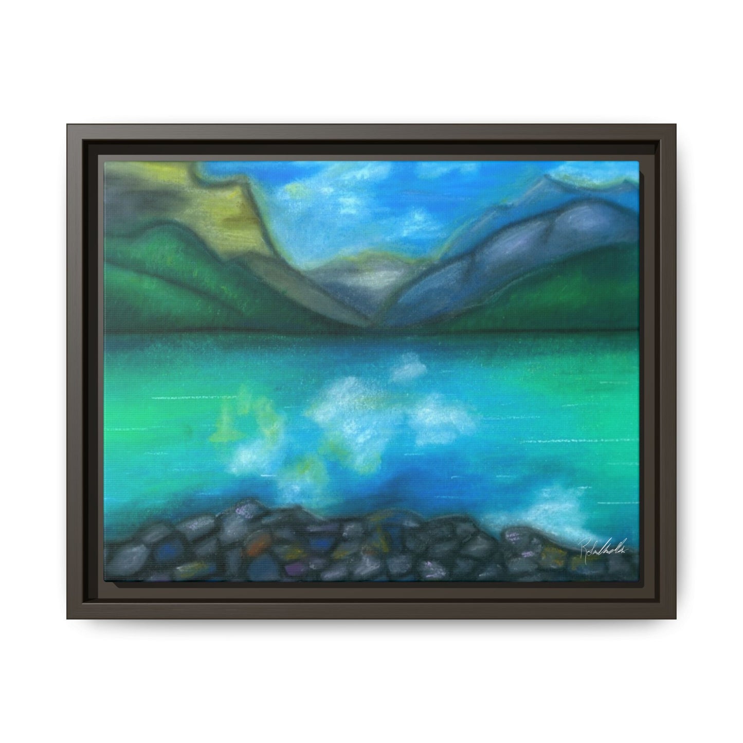 Mountain Lake Framed Wall Art