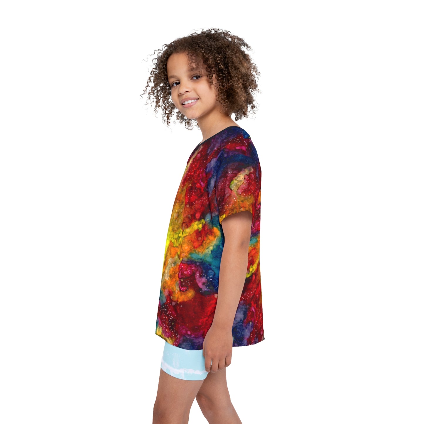 Sunset Clouds Galaxy Kids Sports Jersey (AOP)