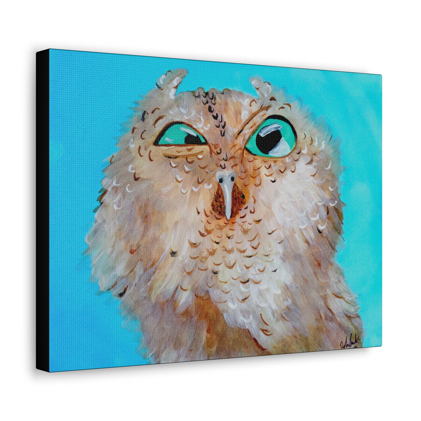 Grumpy Owl Canvas Gallery Wraps