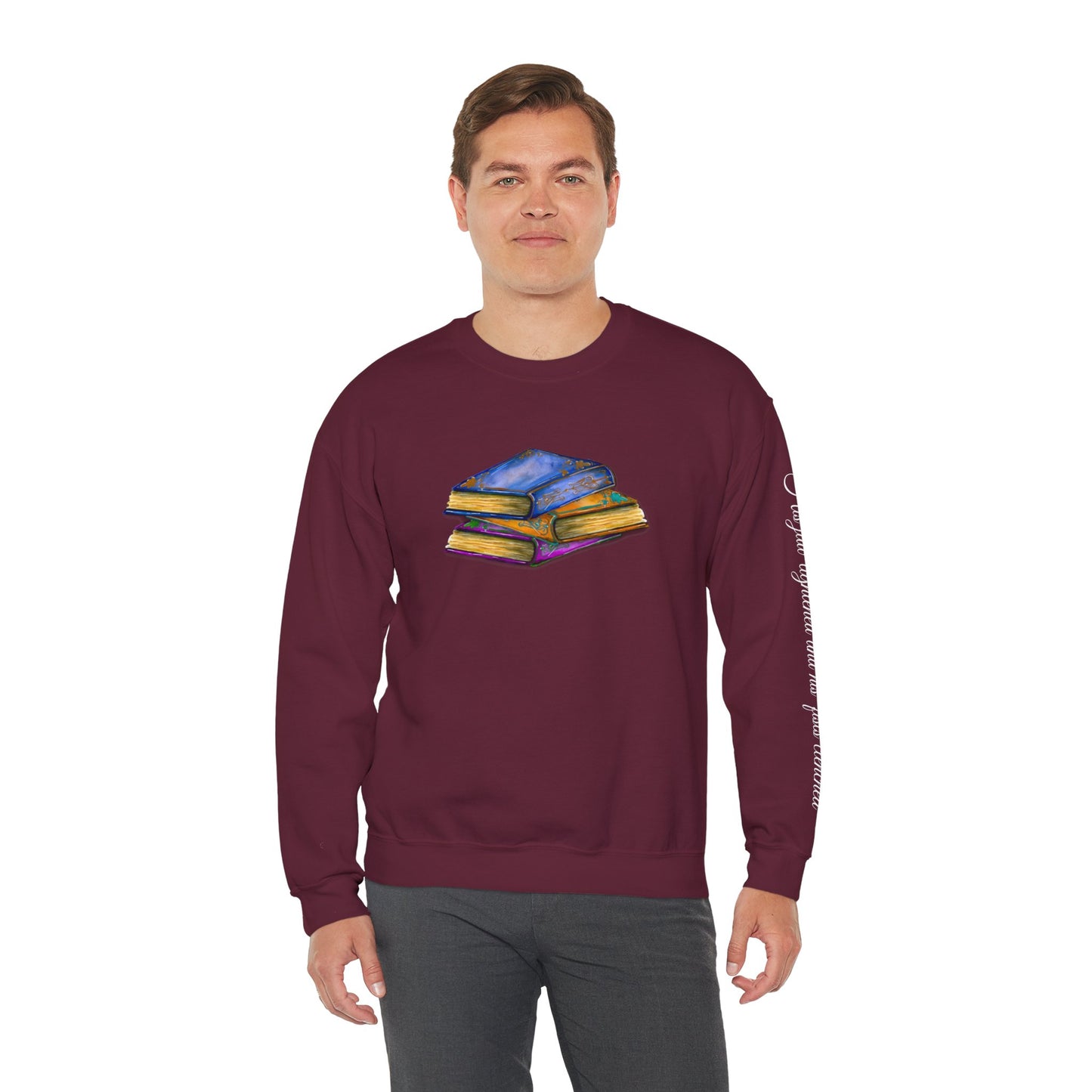 Book- His jaw tightened... Unisex Heavy Blend™ Crewneck Sweatshirt