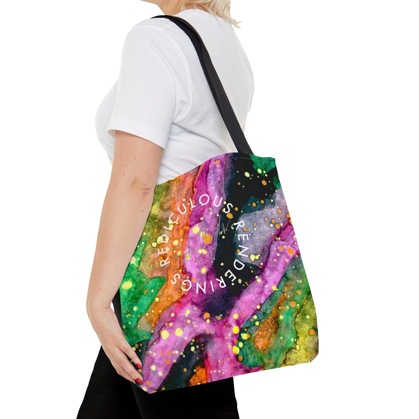 Neon Galaxy Tote