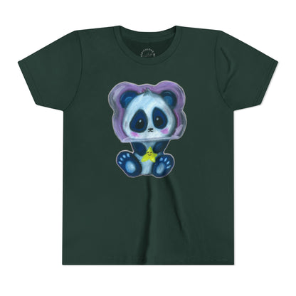Cute Star Panda Youth Tee — Adorable Cartoon Panda Kids T-Shirt
