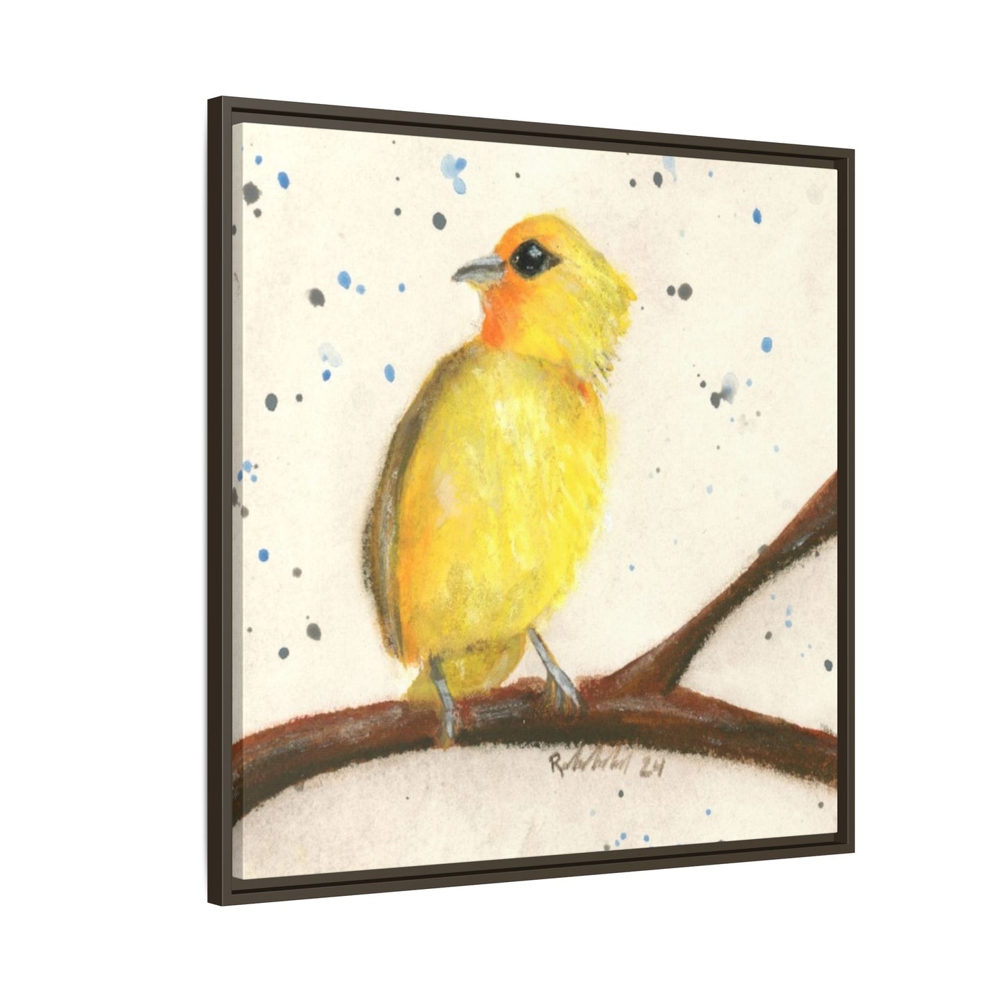 Yellow Canary Bird Framed Wall Art