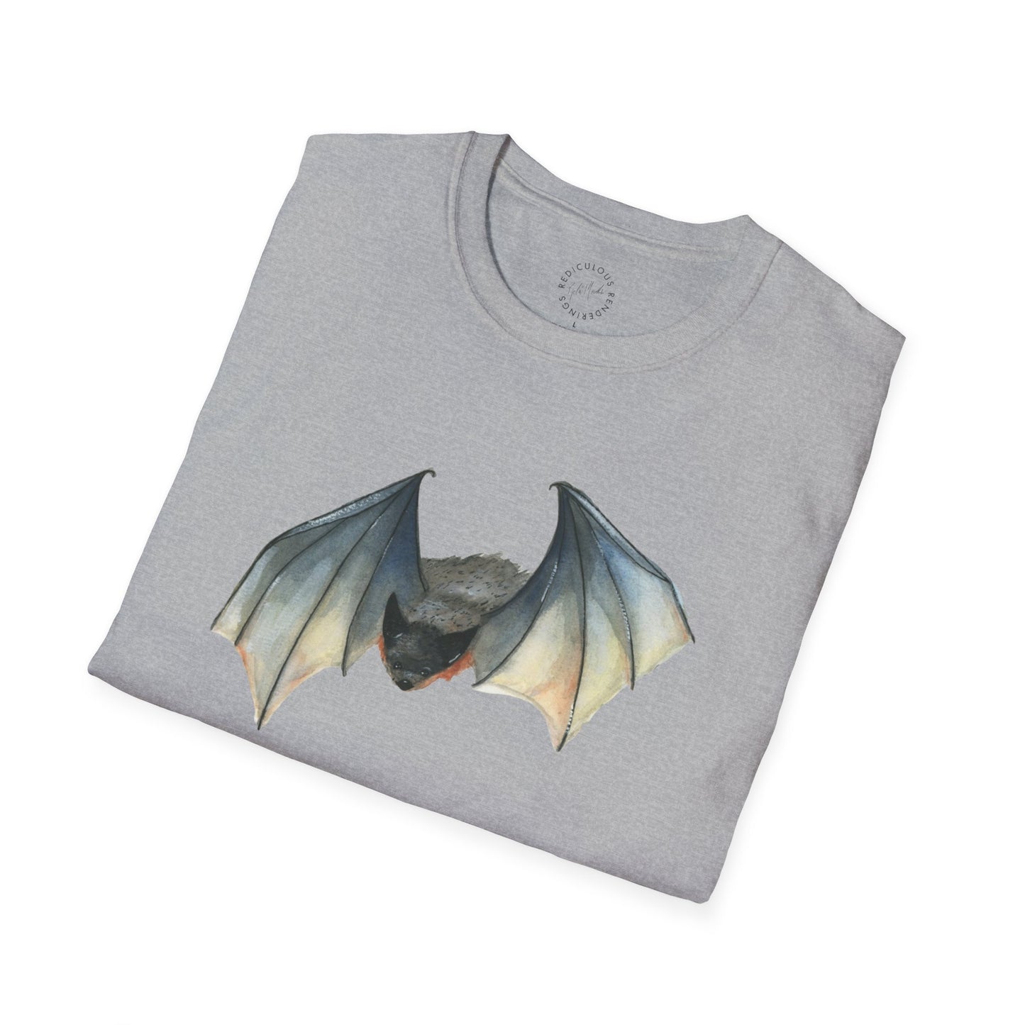 Flying Bat Unisex Softstyle T-Shirt