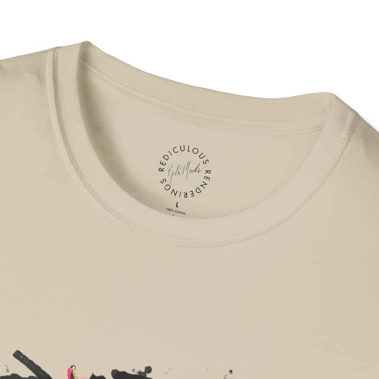 Octopus Ink Blot Unisex Softstyle T-Shirt