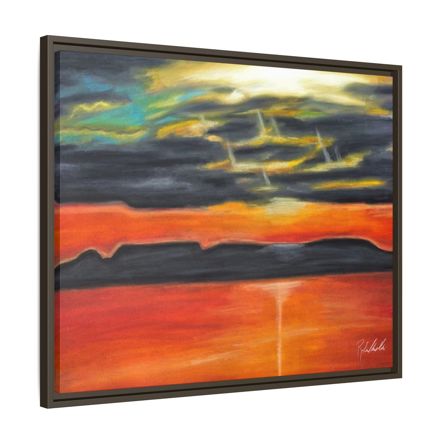 Sleeping Giant at Sunset Framed Wall Art