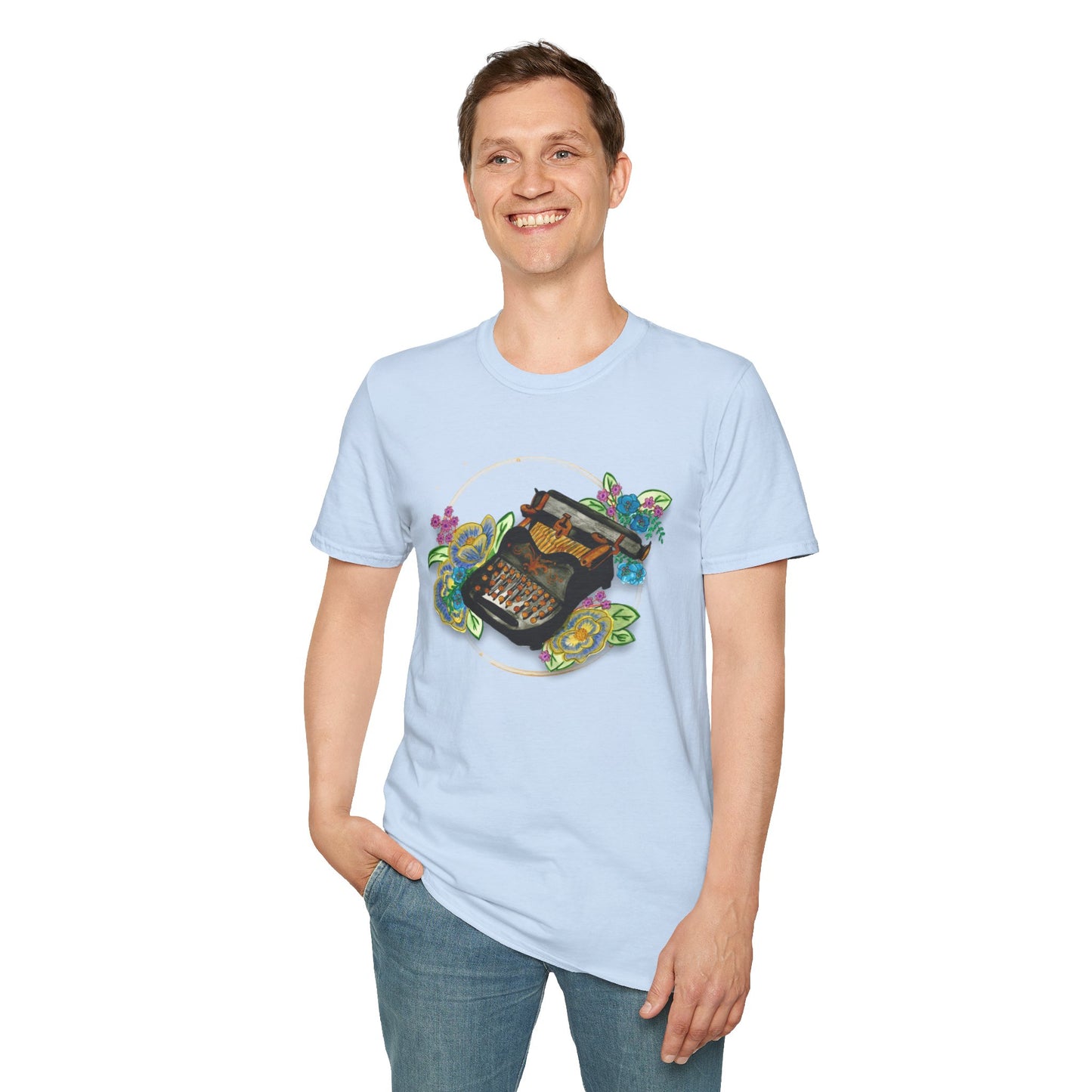 Vintage Typewriter Unisex Softstyle T-Shirt