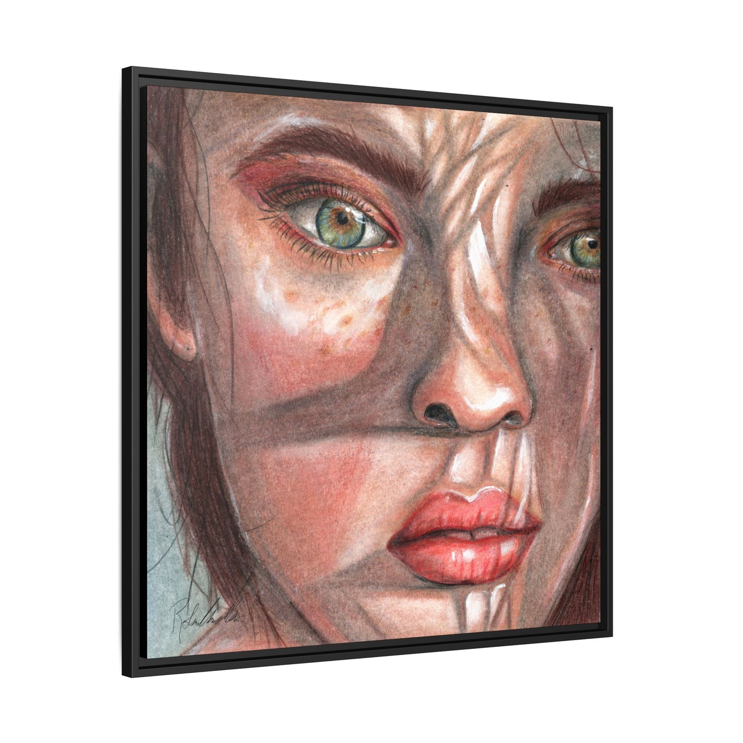 Woman In the Shadows Framed Wall Art