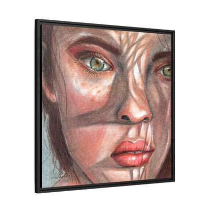 Woman In the Shadows Framed Wall Art