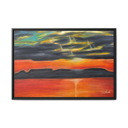 Sleeping Giant at Sunset Framed Wall Art