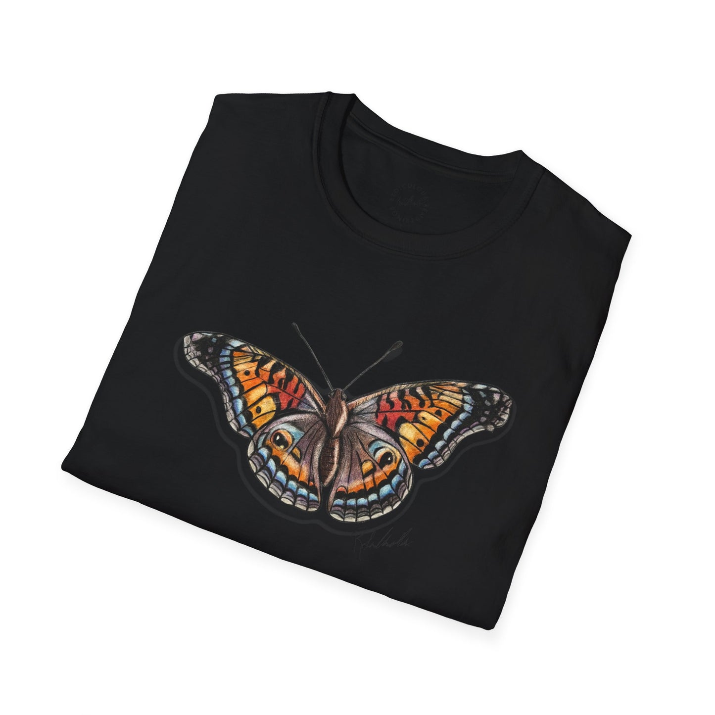 Butterfly Unisex Softstyle Print T-Shirt