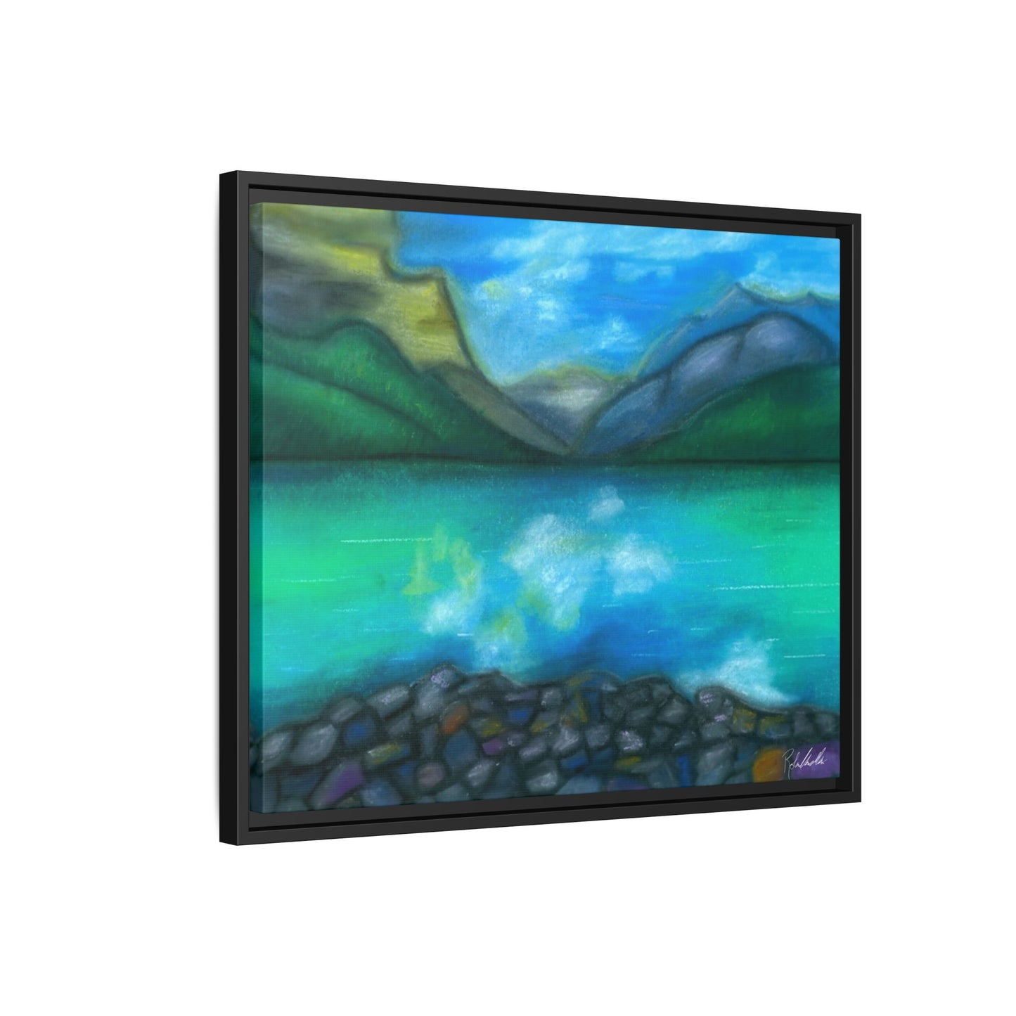 Mountain Lake Framed Wall Art