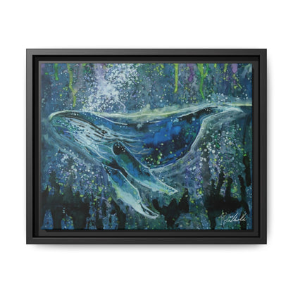 Watercolor Whale Framed Wall Art