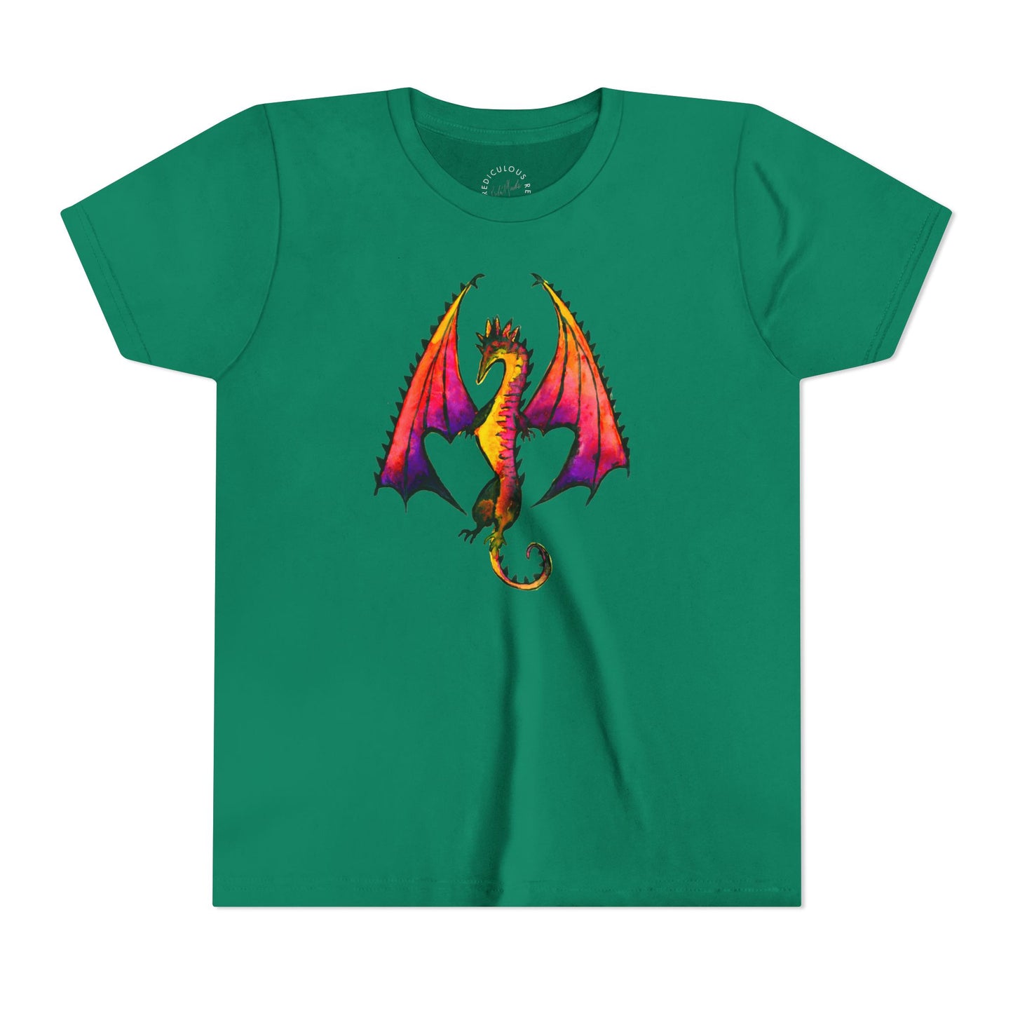 Kids Dragon T-Shirt — Colorful Fantasy Dragon Youth Tee