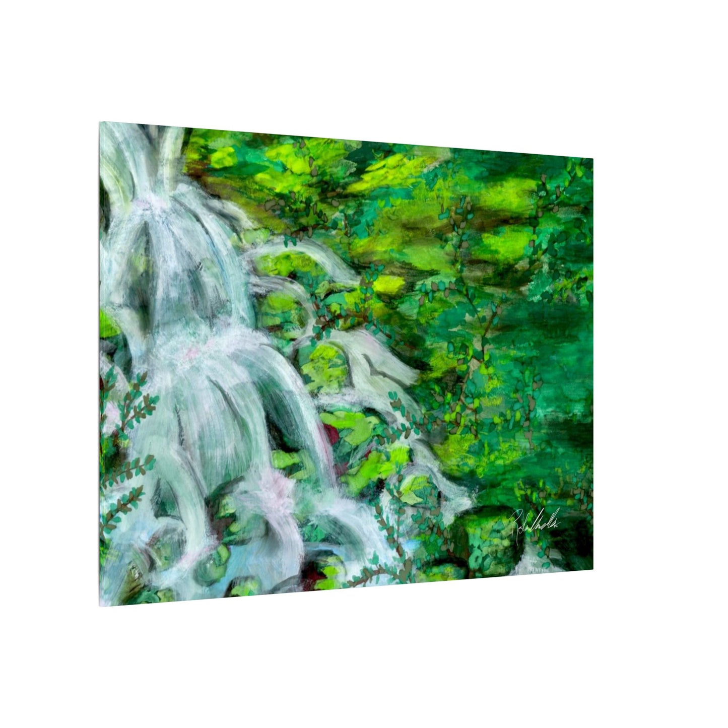 Mossy Waterfall Canvas Gallery Wrap