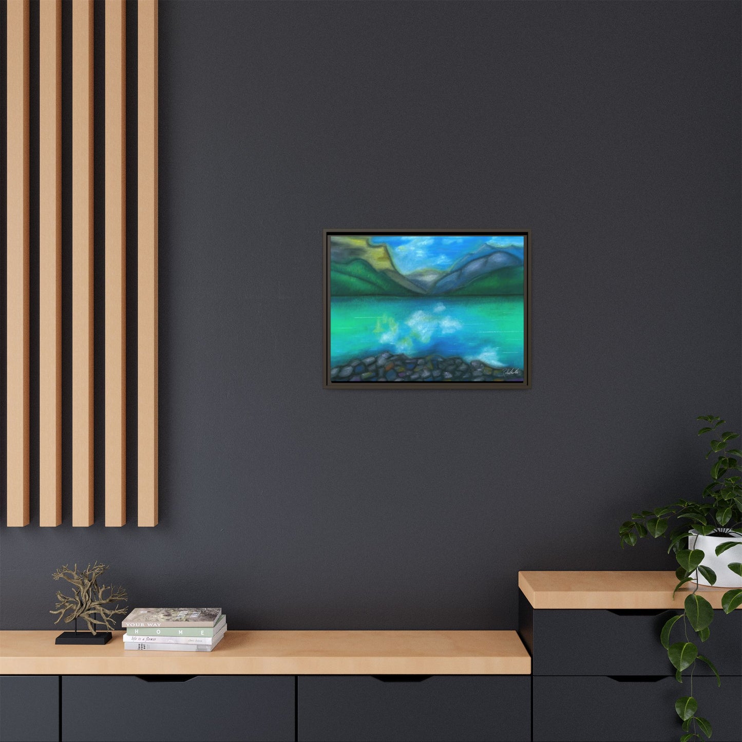 Mountain Lake Framed Wall Art