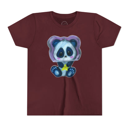 Cute Star Panda Youth Tee — Adorable Cartoon Panda Kids T-Shirt