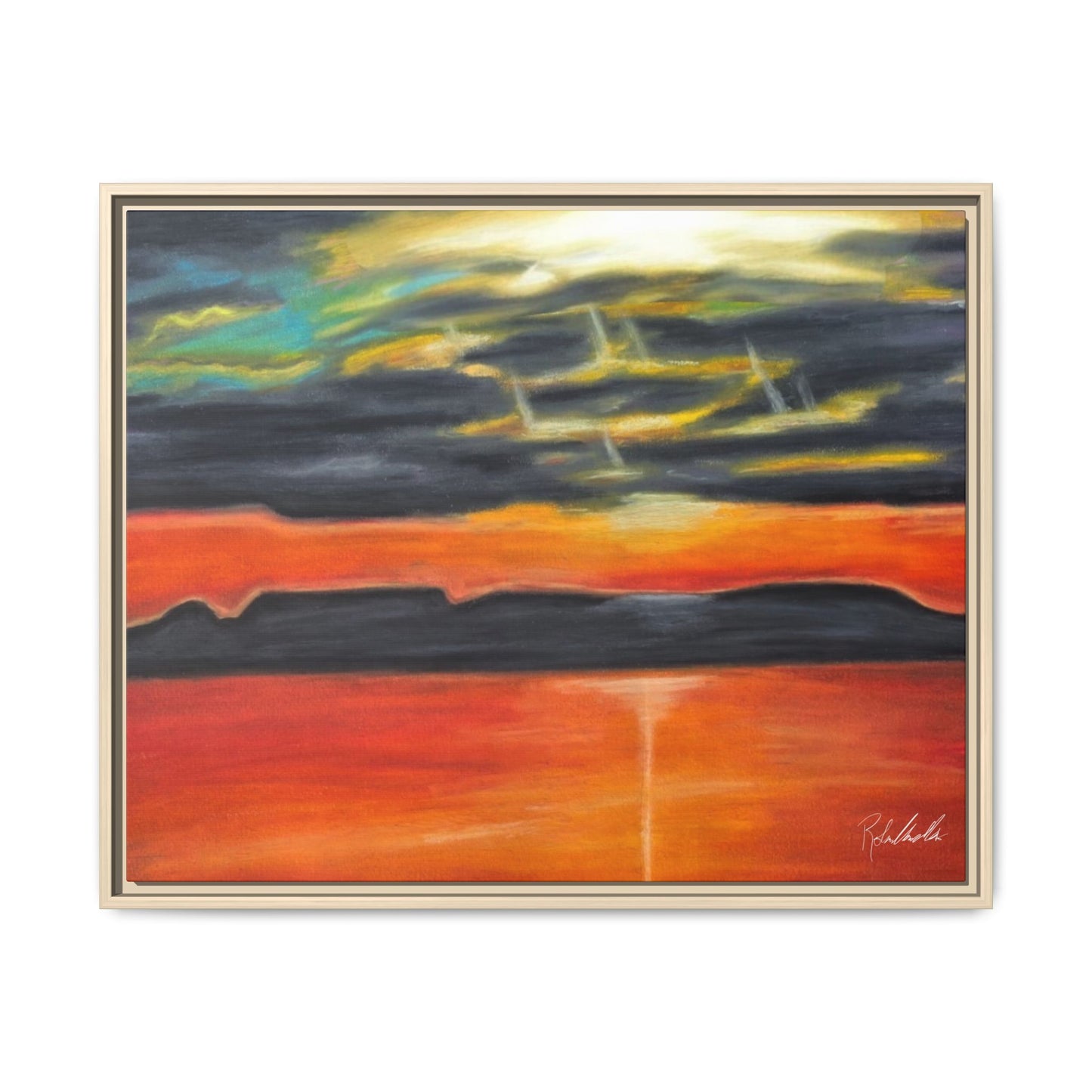 Sleeping Giant at Sunset Framed Wall Art