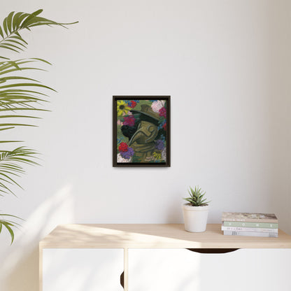 Plague Doctor and Raven Framed Wall Art