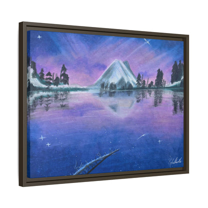 Purple Sky Over Lone Mountain Framed Wall Art