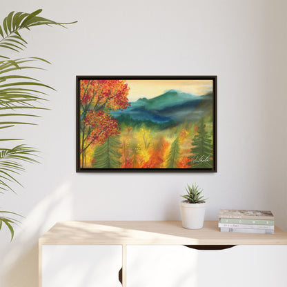 Fall Mountains Framed Wall Art