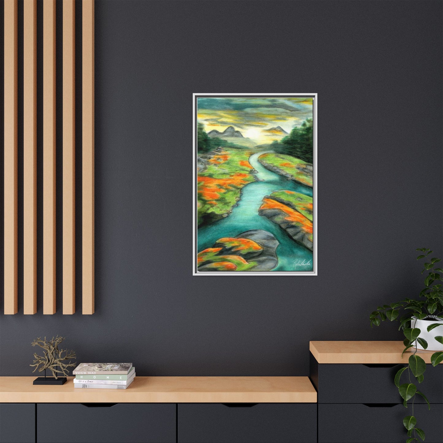 Mountain Stream Framed Wall Art