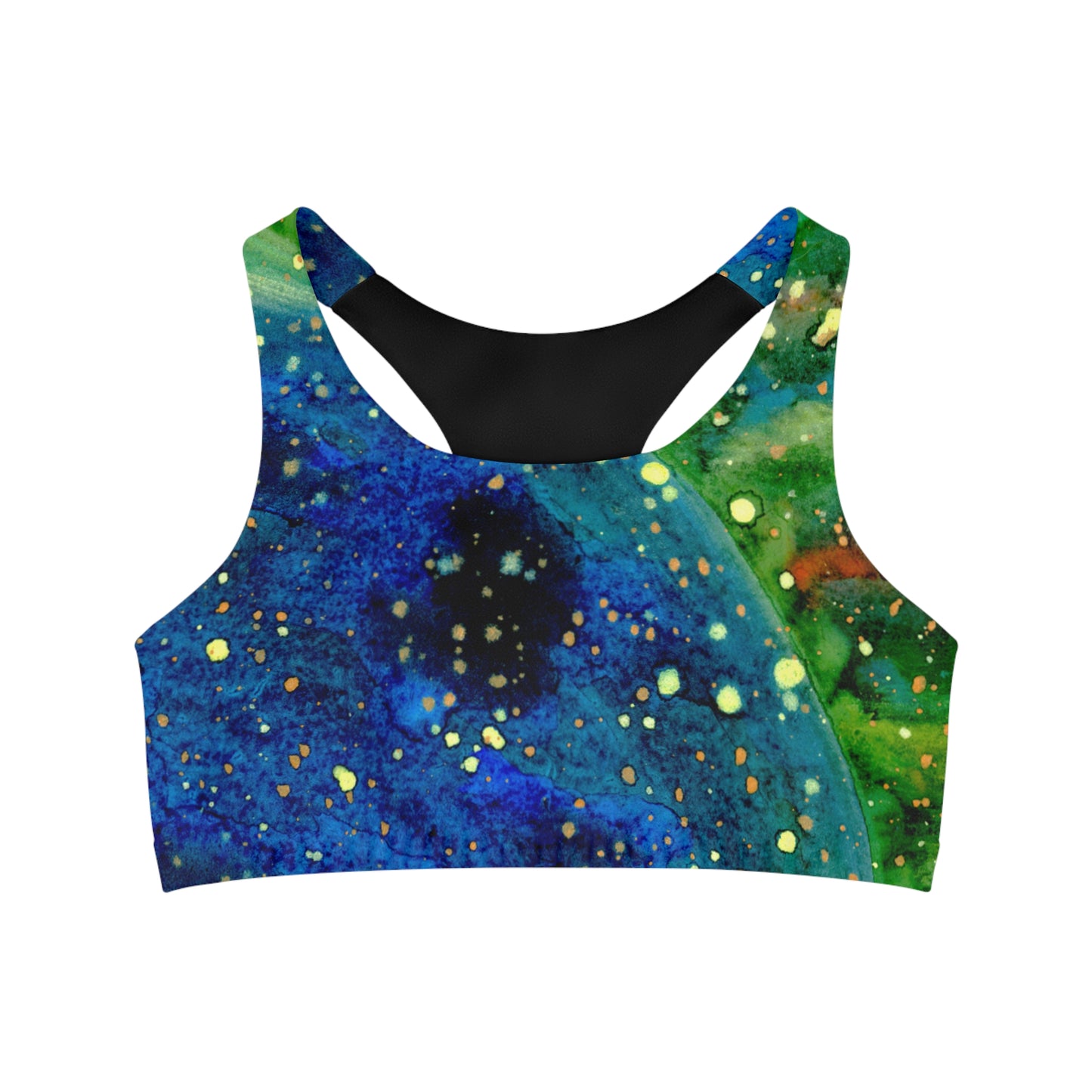 Blue Planet Galaxy Seamless Sports Bra (AOP)