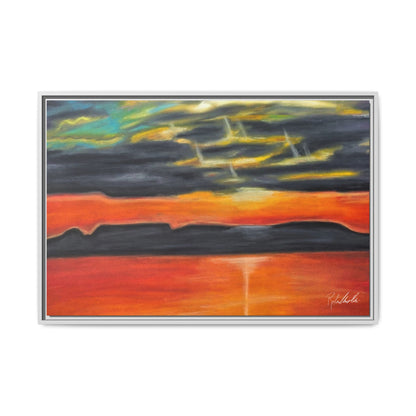 Sleeping Giant at Sunset Framed Wall Art