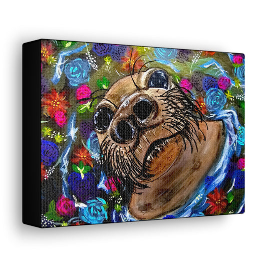 Flower Seal Canvas Gallery Wraps