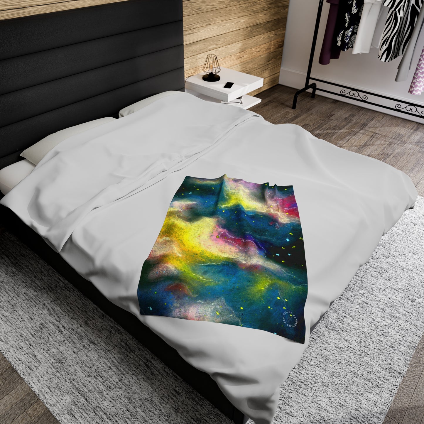 Sunrise Galaxy Velveteen Plush Blanket