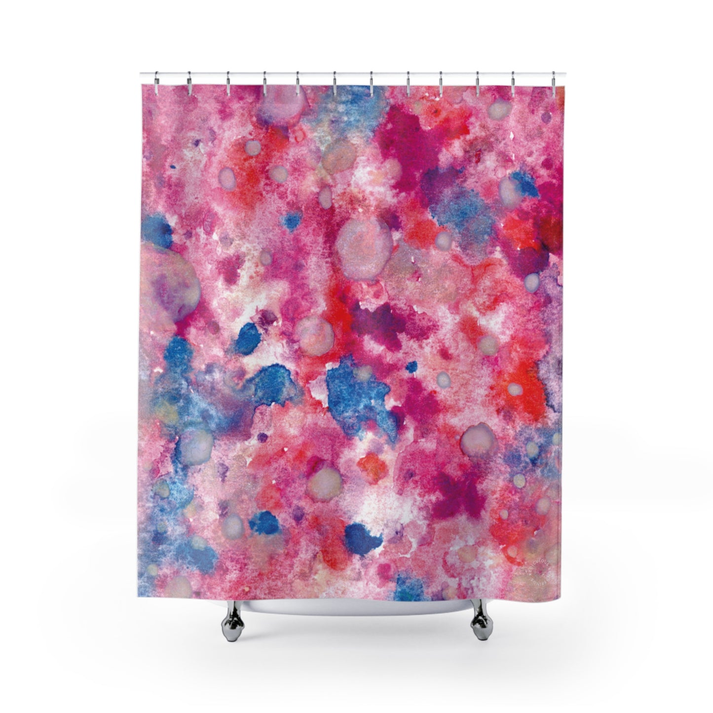 Pink Dots Shower Curtain