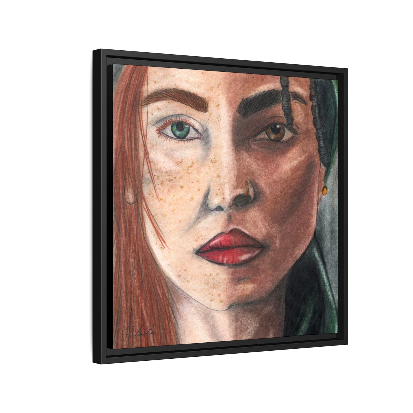 Beyond Race Woman Framed Wall Art