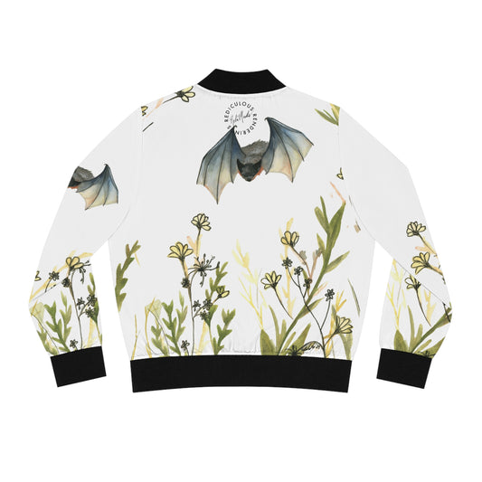 Flying Bat Women's Bomber Jacket (AOP)