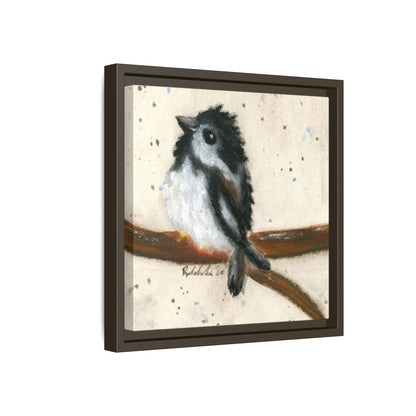 Black Finch Bird Framed Wall Art