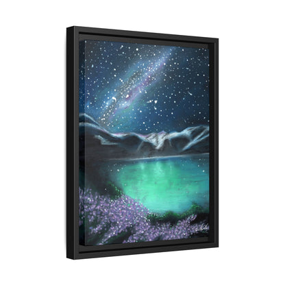 Night Sky over Spring Lake Framed Wall Art