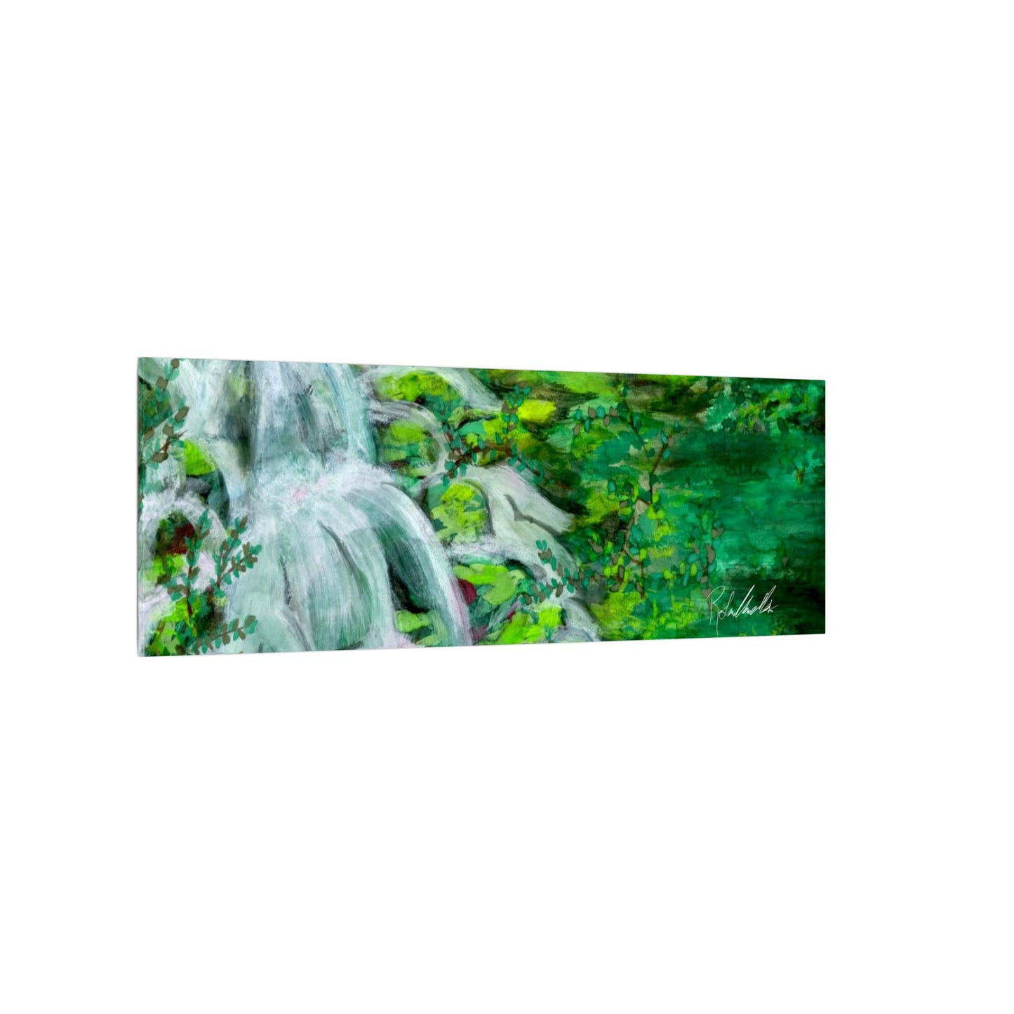 Mossy Waterfall Canvas Gallery Wrap