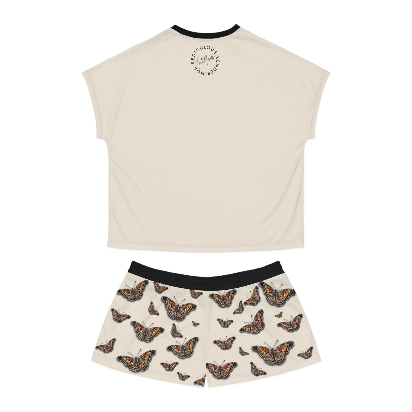 Butterfly Dream Women's Short Pajama Set – Vintage Monarch Print