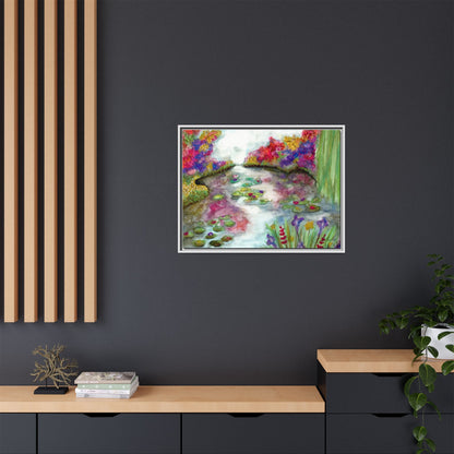 Floral Summer Pond Framed Wall Art